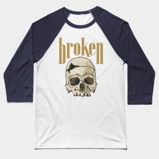 Broken Skull Baseball T-Shirt